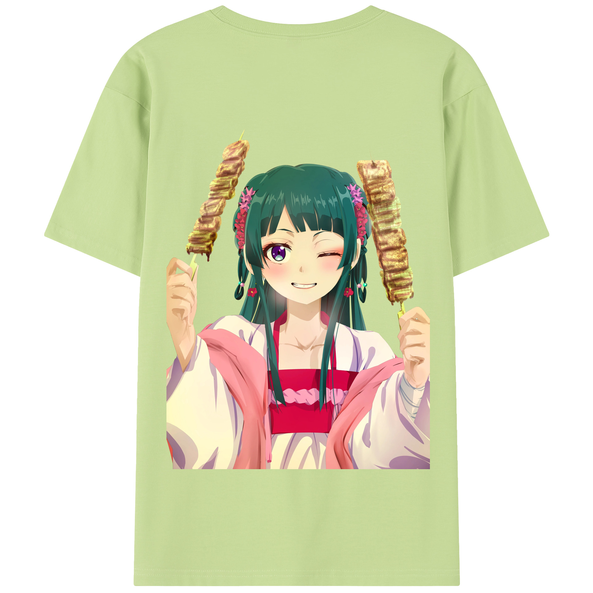 （画像用） 薬屋のひとりごと The Apothecary Diaries 綿100％半袖Tシャツ（背面プリント）